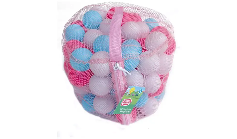 Thumbnail: Chad Valley Bag of 100 Pink and Blue Play balls