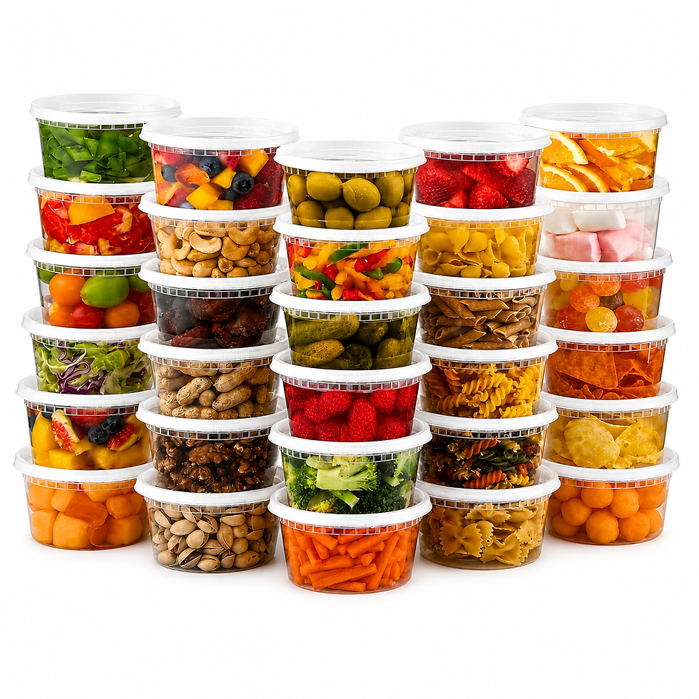 FreshLock 300ml 12cm x 5cm Plastic Food Containers Airtight Reusable BPA Free – product image 1