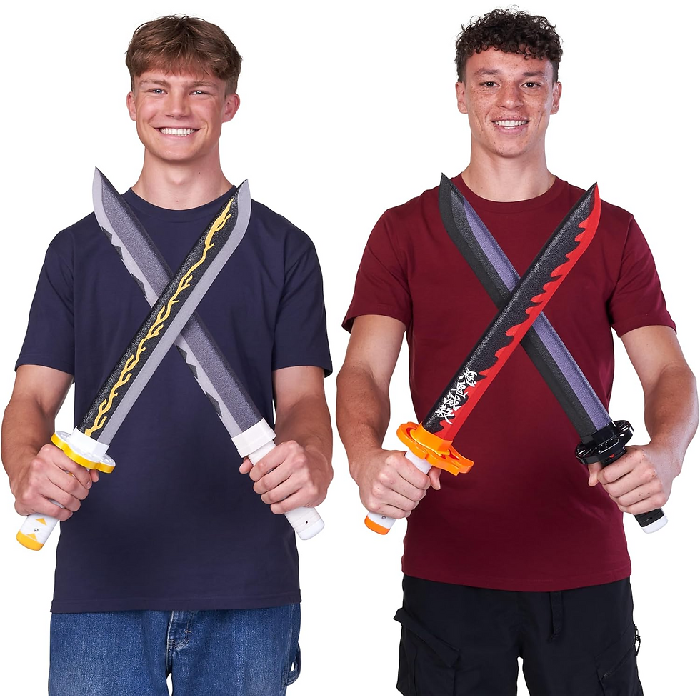 Thumbnail: XSHOT 4 Pack Demon Slayer Sword Toy for Kids, Boys and Girls Aged 6+