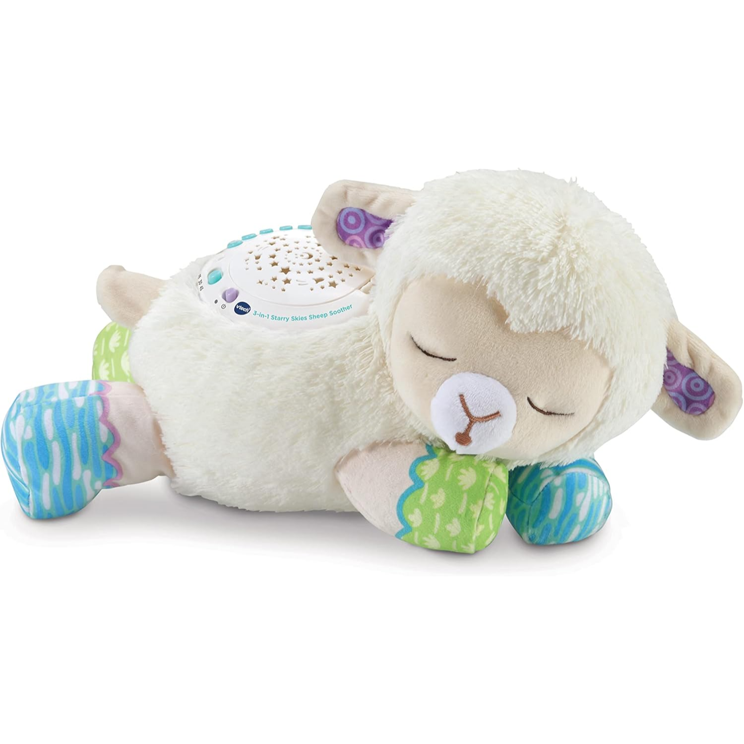 VTech Baby 3-in-1 Starry Skies Sheep Soother, Soft Toy for Babies