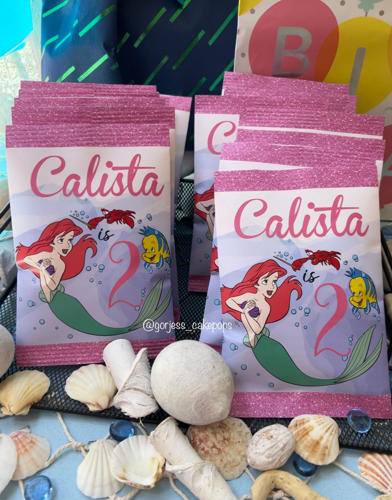 Custom Mermaid Ariel Chip Bags