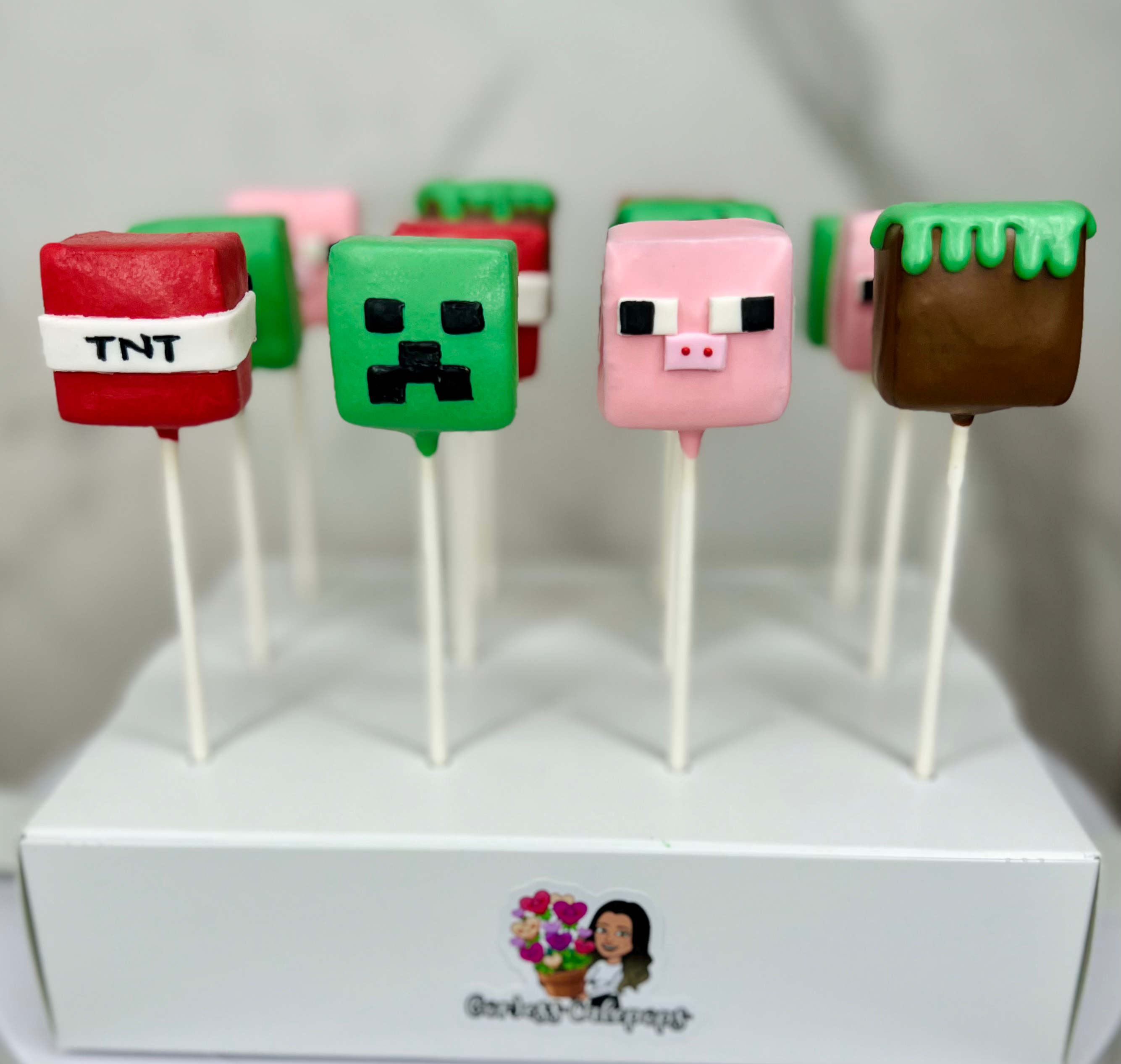 Minecraft Cakepops