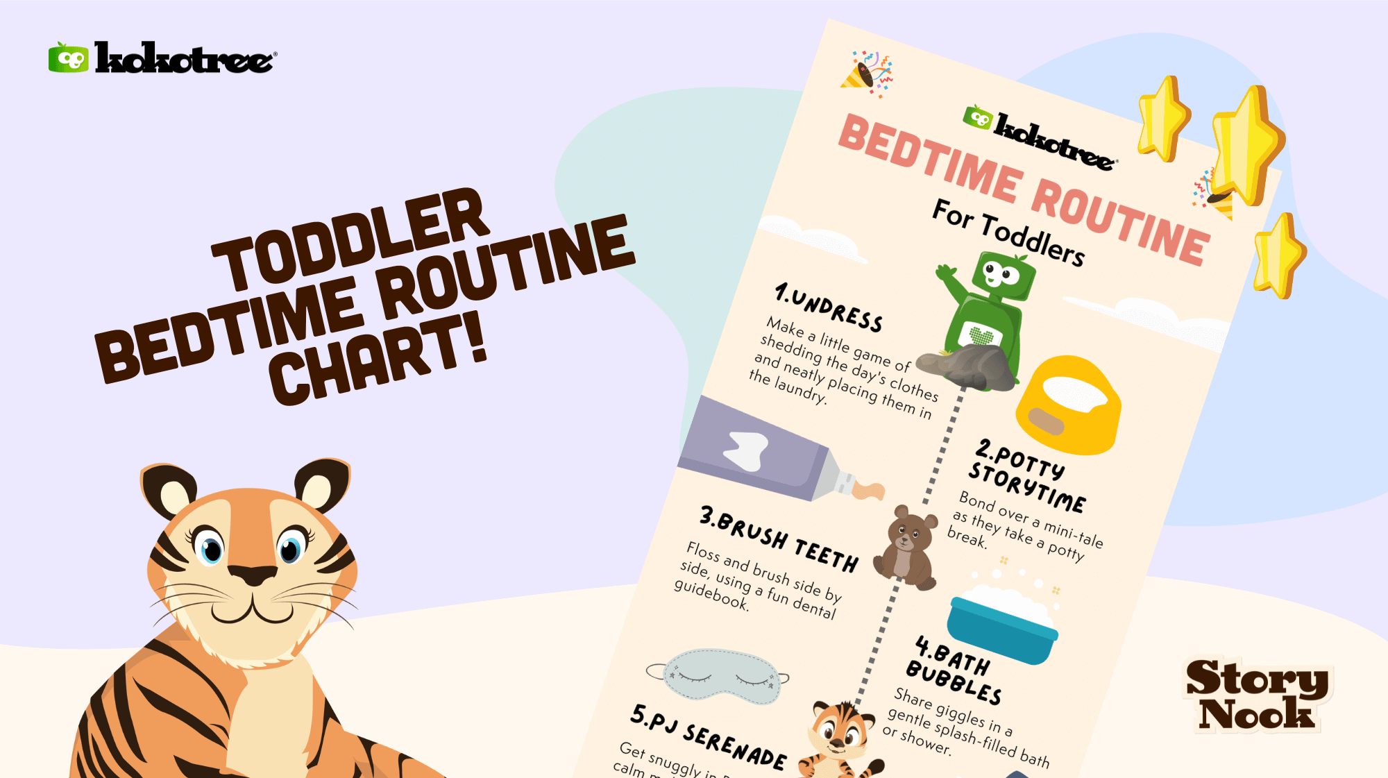 Toddler bedtime routine chart