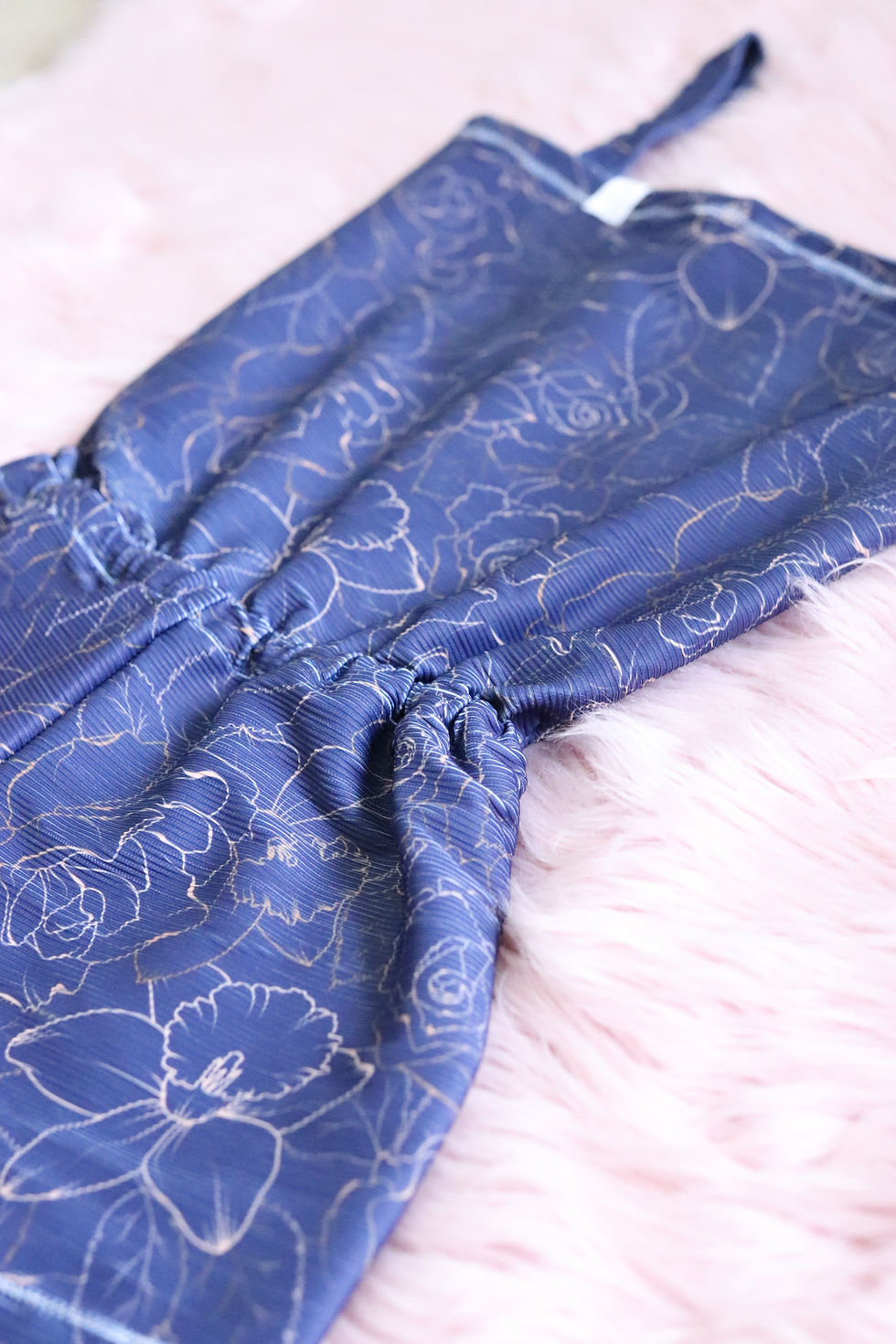 Thumbnail: Short Romper- Midnight Blue Floral