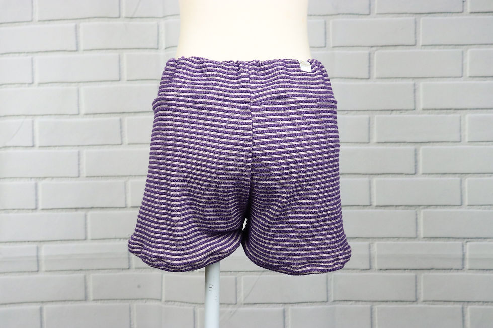 Thumbnail: Shorts-Purple Stripes- M