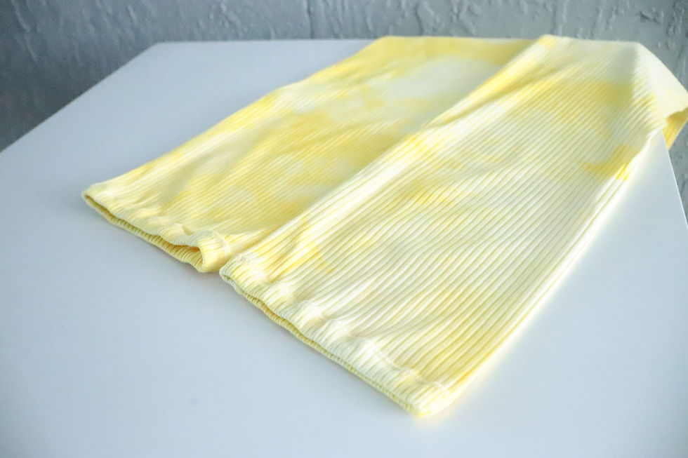 Thumbnail: Leg warmers- Dip dye yellow-XXS