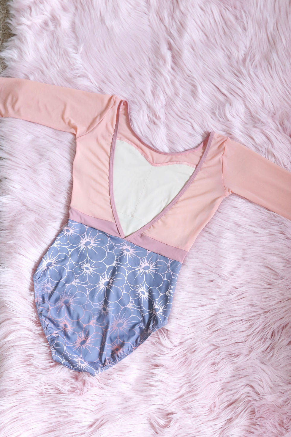 Thumbnail: Leotard- Titania- Grey & New York Pink Floral