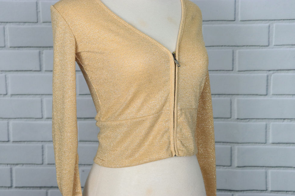 Thumbnail: Jacket- Sparkly yellow- S
