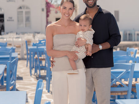 Paros island family photo shoot