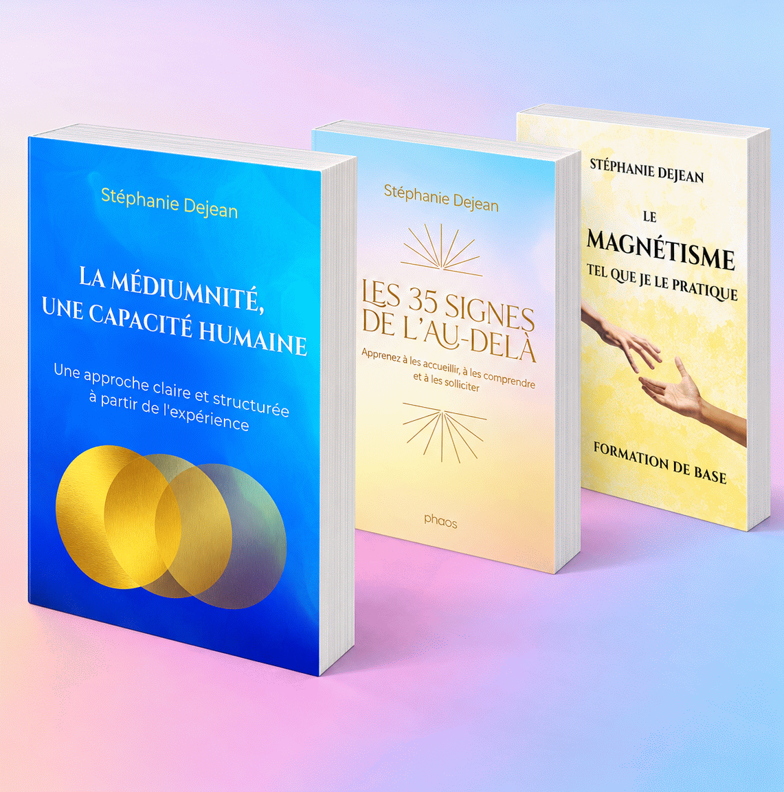 Trois livres en perspective sur fond pastel.gif