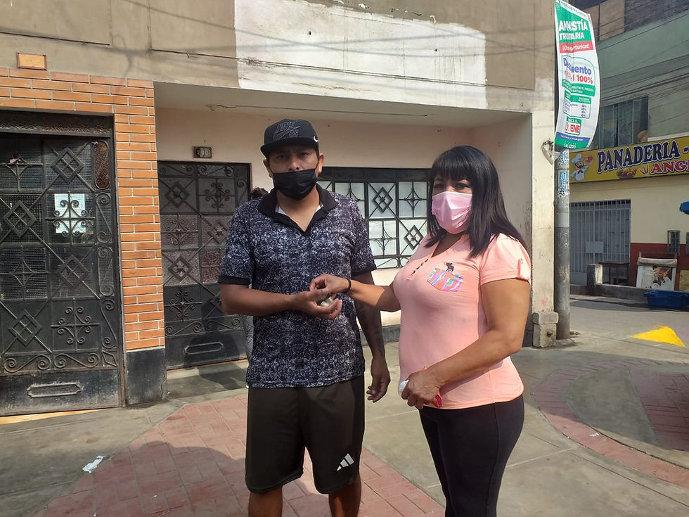 DONACIÓN AL SR. IRVING ESTRADA