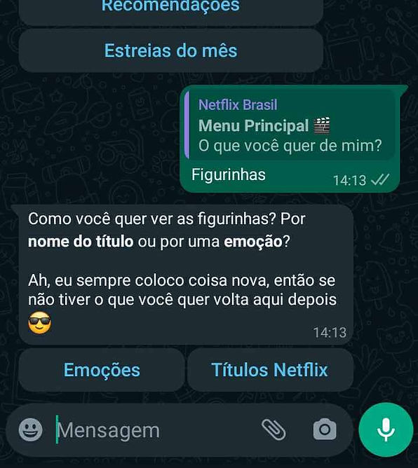 O Bot de Figurinhas para WhatsApp Oficial Netflix - [Número Bot Netflix no  WhatsApp] 