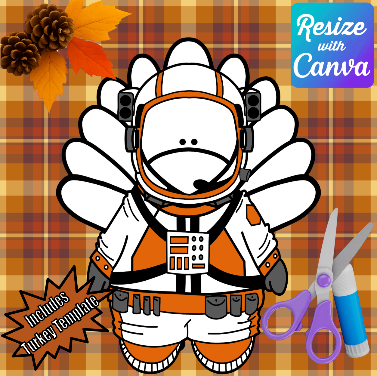 Disguise a Turkey-Astronaut Disguise-Digital Download