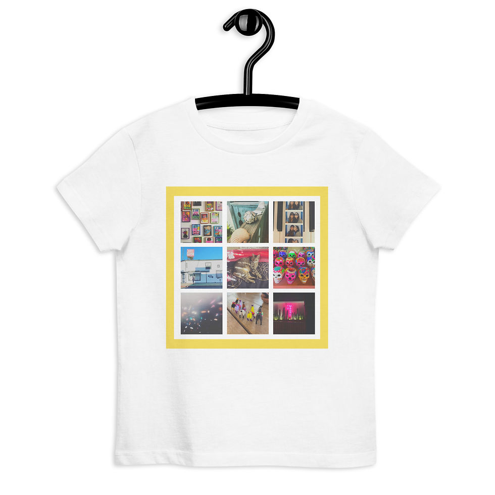 Miniatura: Poems for Squares Organic Cotton Kids T-shirt