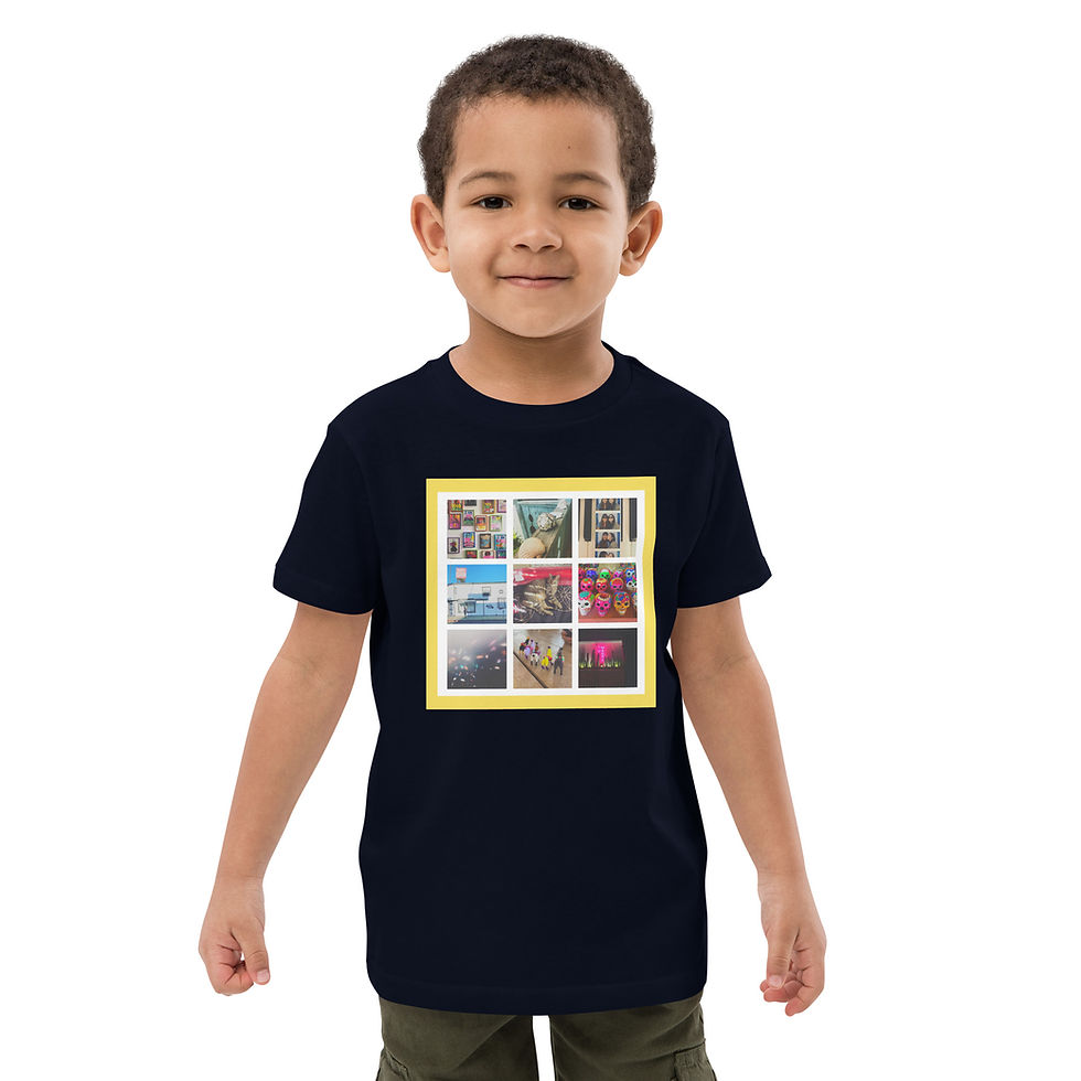 Miniatura: Poems for Squares Organic Cotton Kids T-shirt