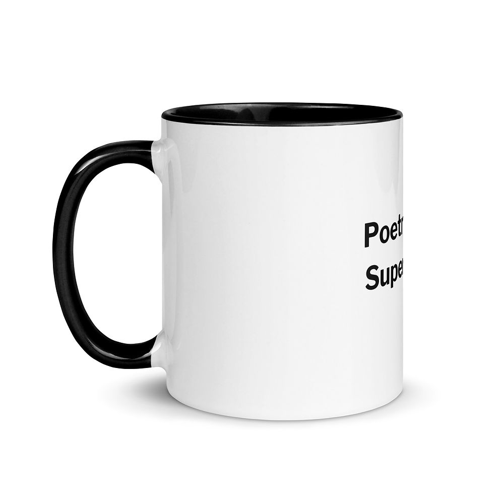 Miniatura: Poetry Is My Superpower Mug with Color Inside
