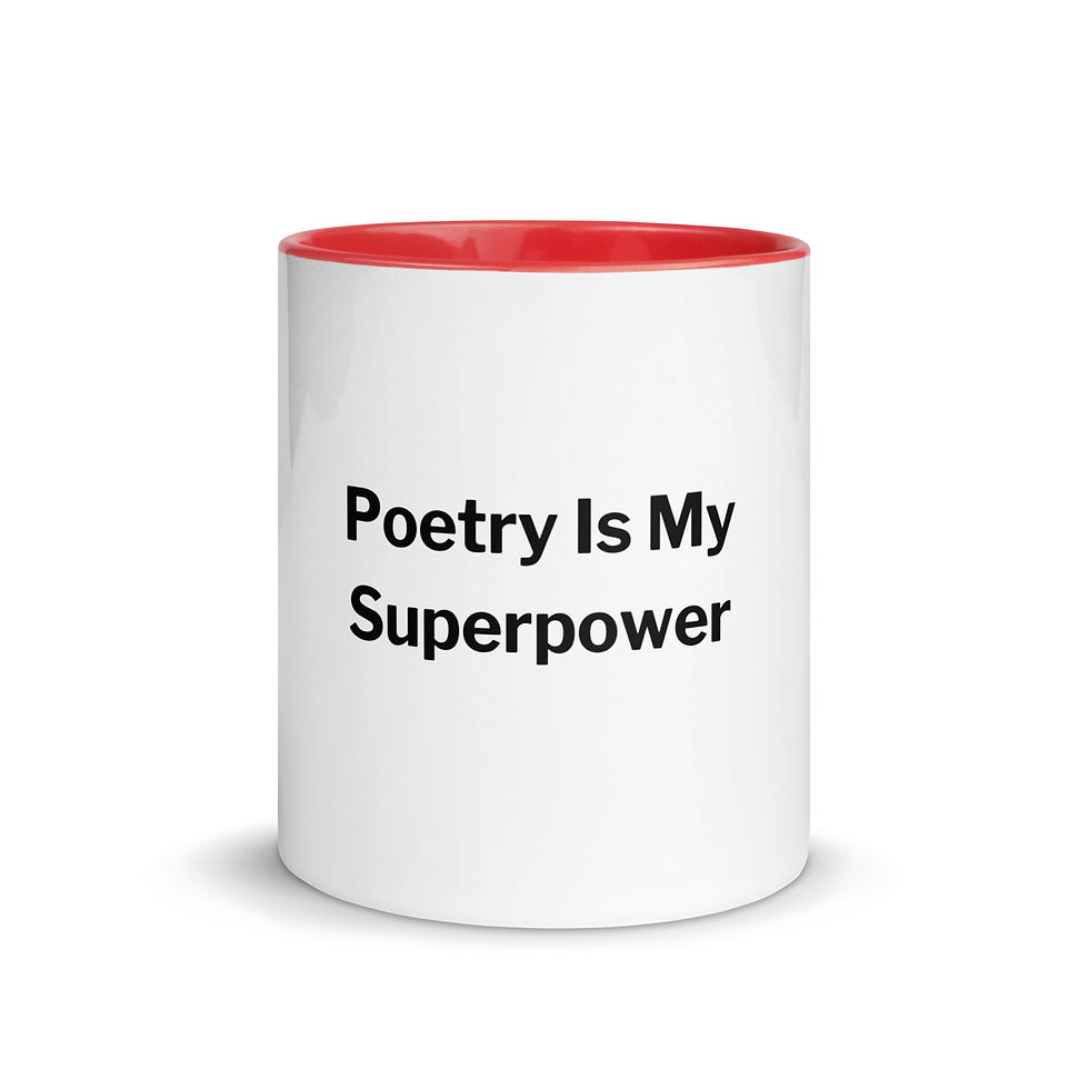 Miniatura: Poetry Is My Superpower Mug with Color Inside