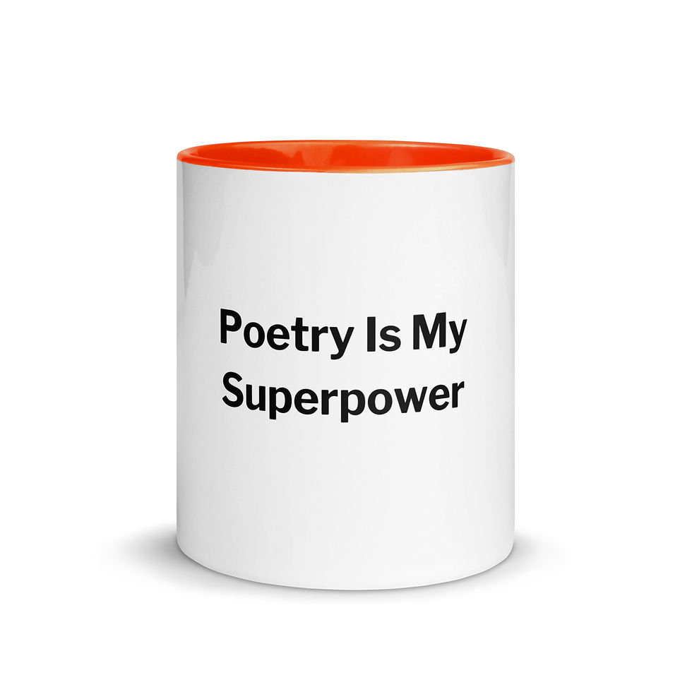 Miniatura: Poetry Is My Superpower Mug with Color Inside