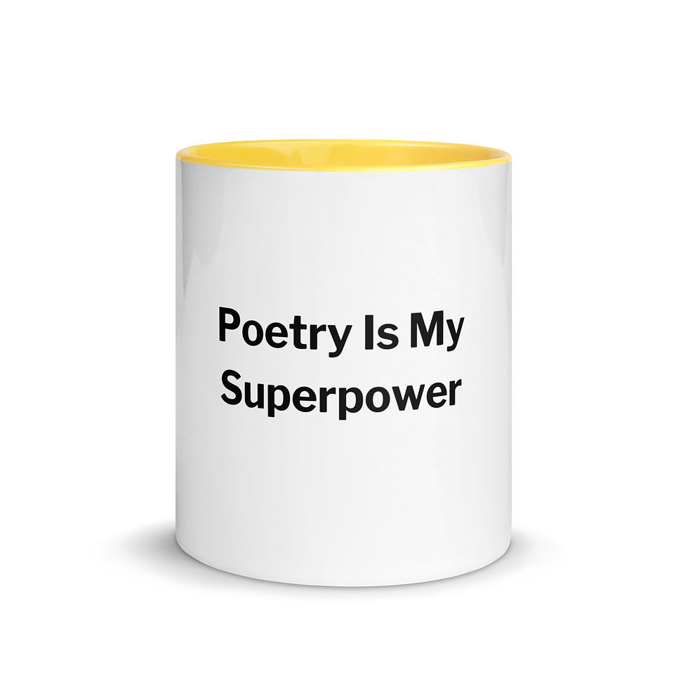 Miniatura: Poetry Is My Superpower Mug with Color Inside
