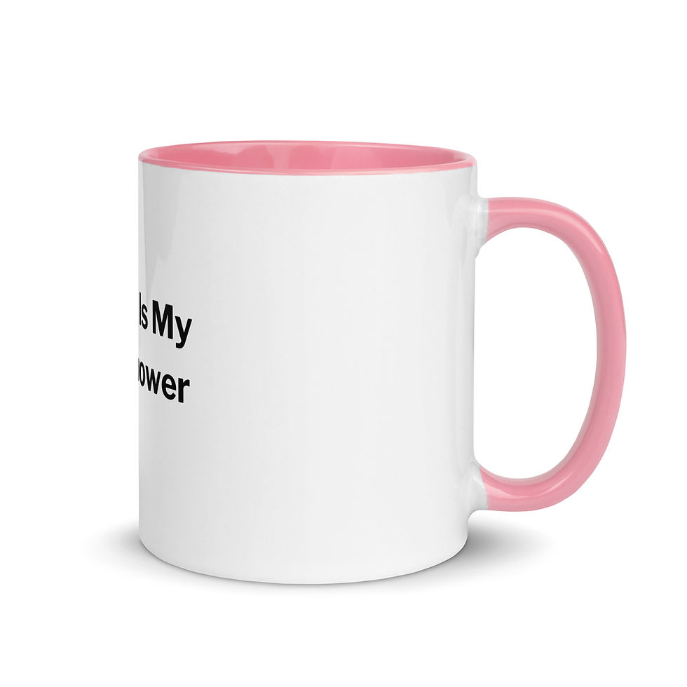 Miniatura: Poetry Is My Superpower Mug with Color Inside