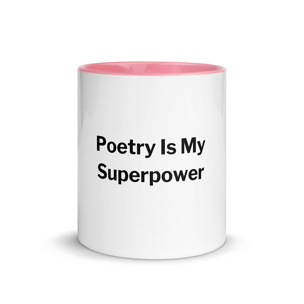 Miniatura: Poetry Is My Superpower Mug with Color Inside