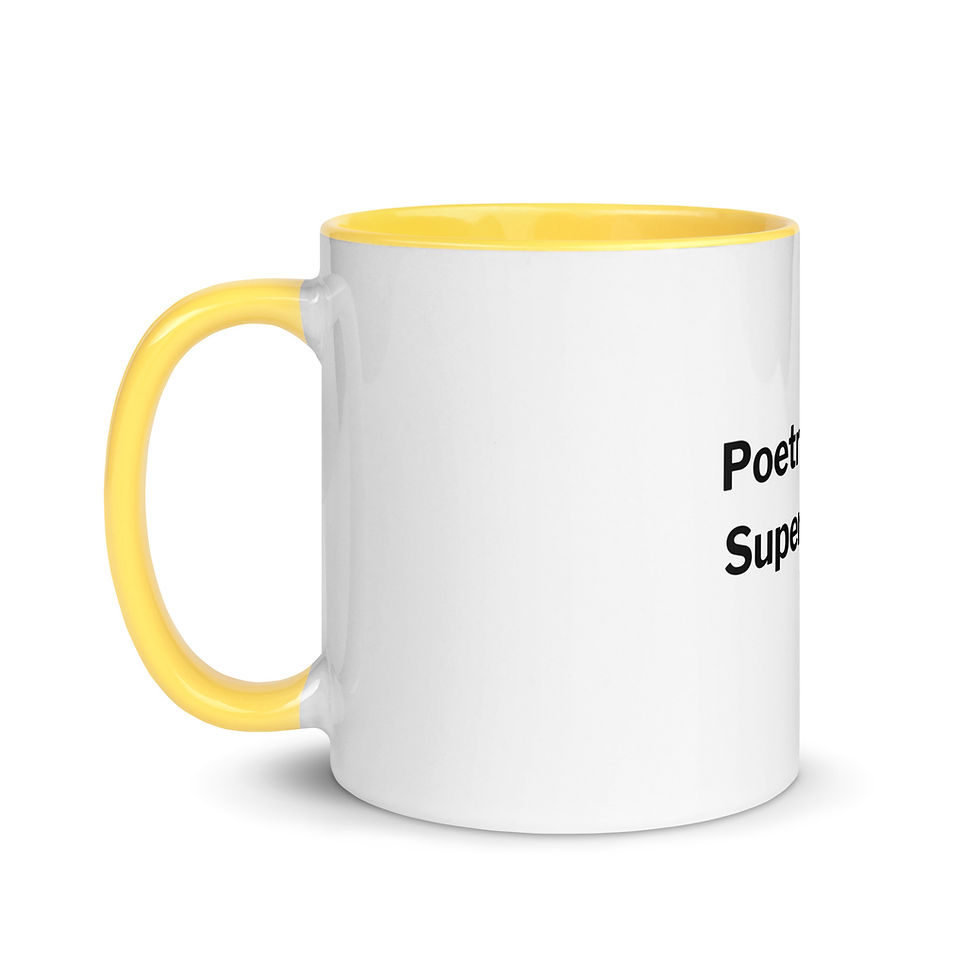 Miniatura: Poetry Is My Superpower Mug with Color Inside