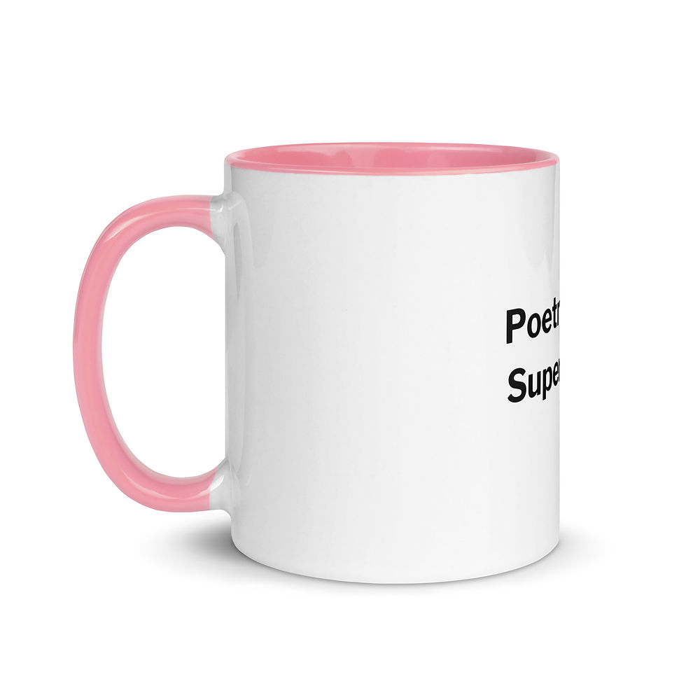 Miniatura: Poetry Is My Superpower Mug with Color Inside