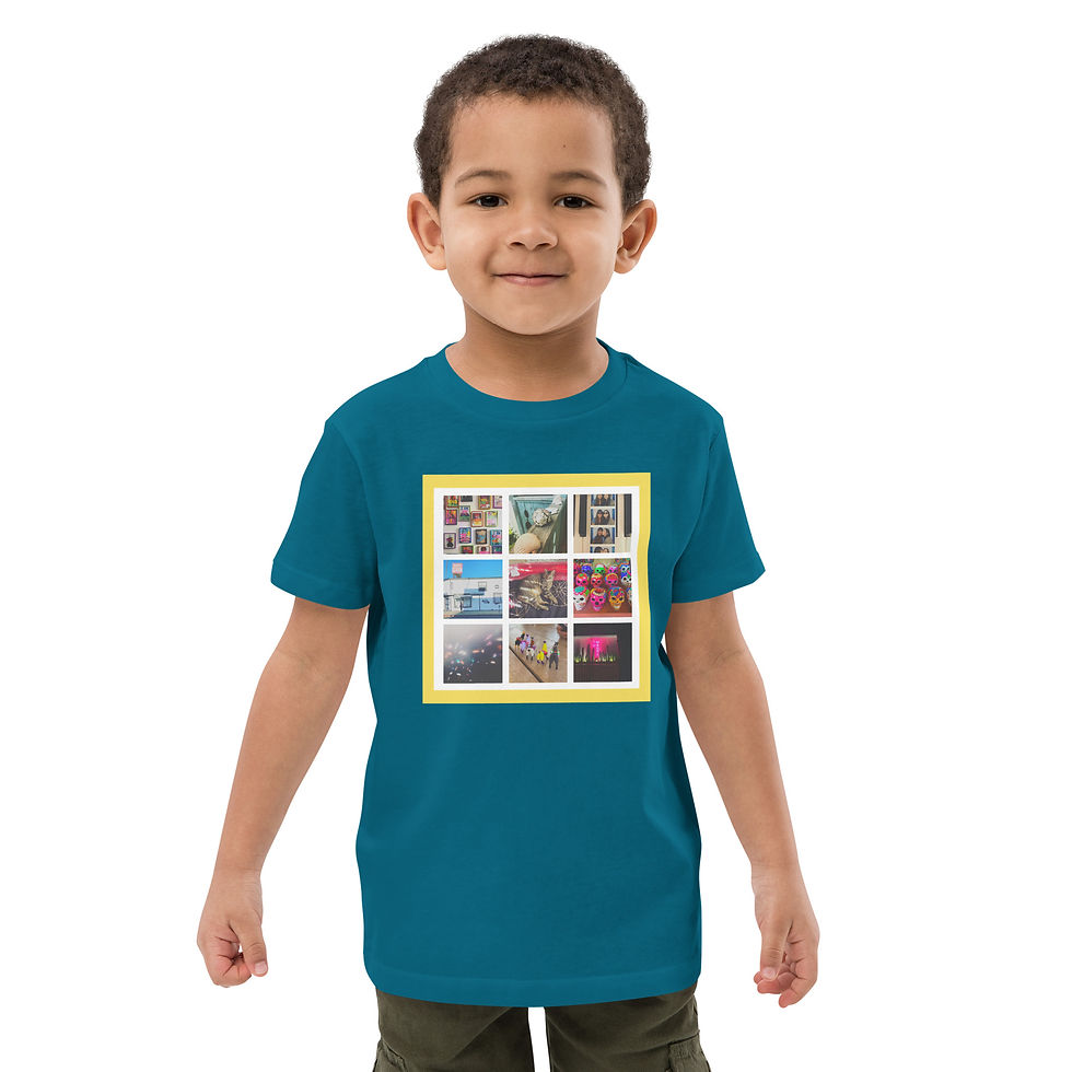 Miniatura: Poems for Squares Organic Cotton Kids T-shirt