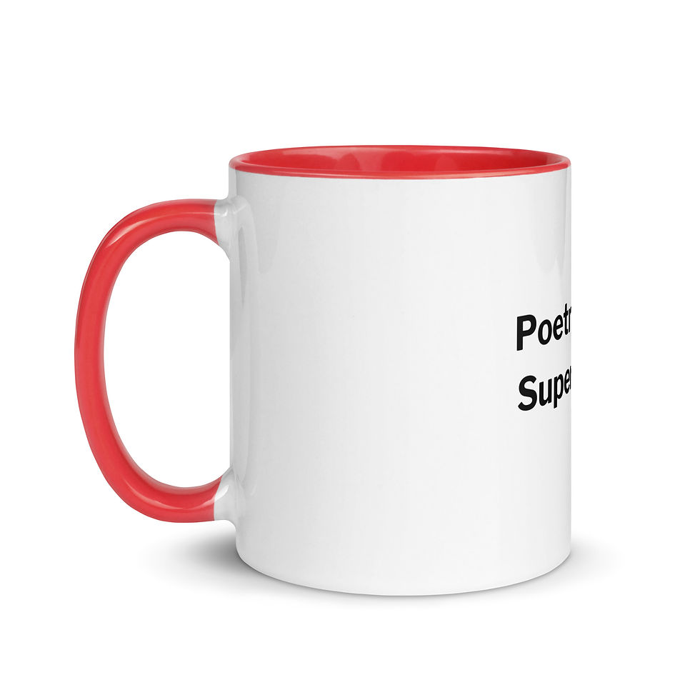 Miniatura: Poetry Is My Superpower Mug with Color Inside