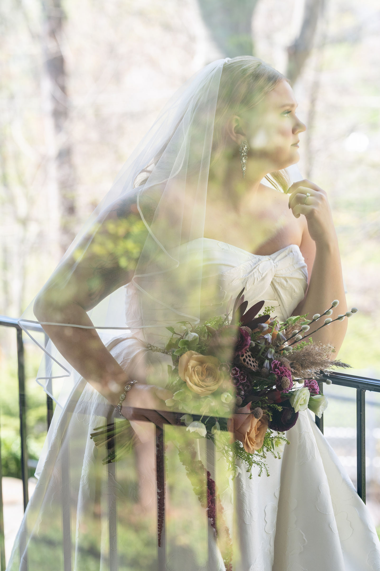Bride on wedding day.