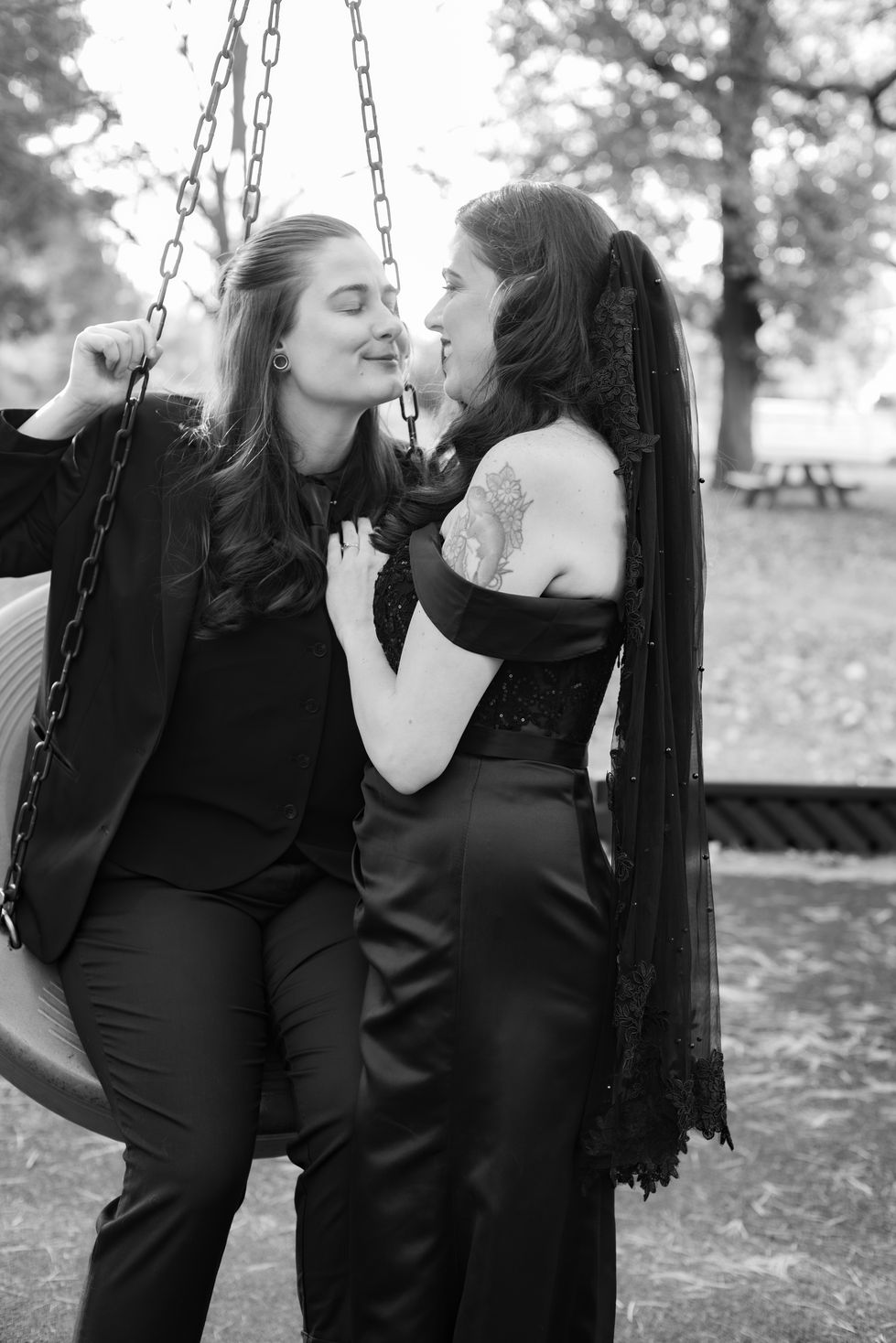 LGBTQ Brides on their wedding day