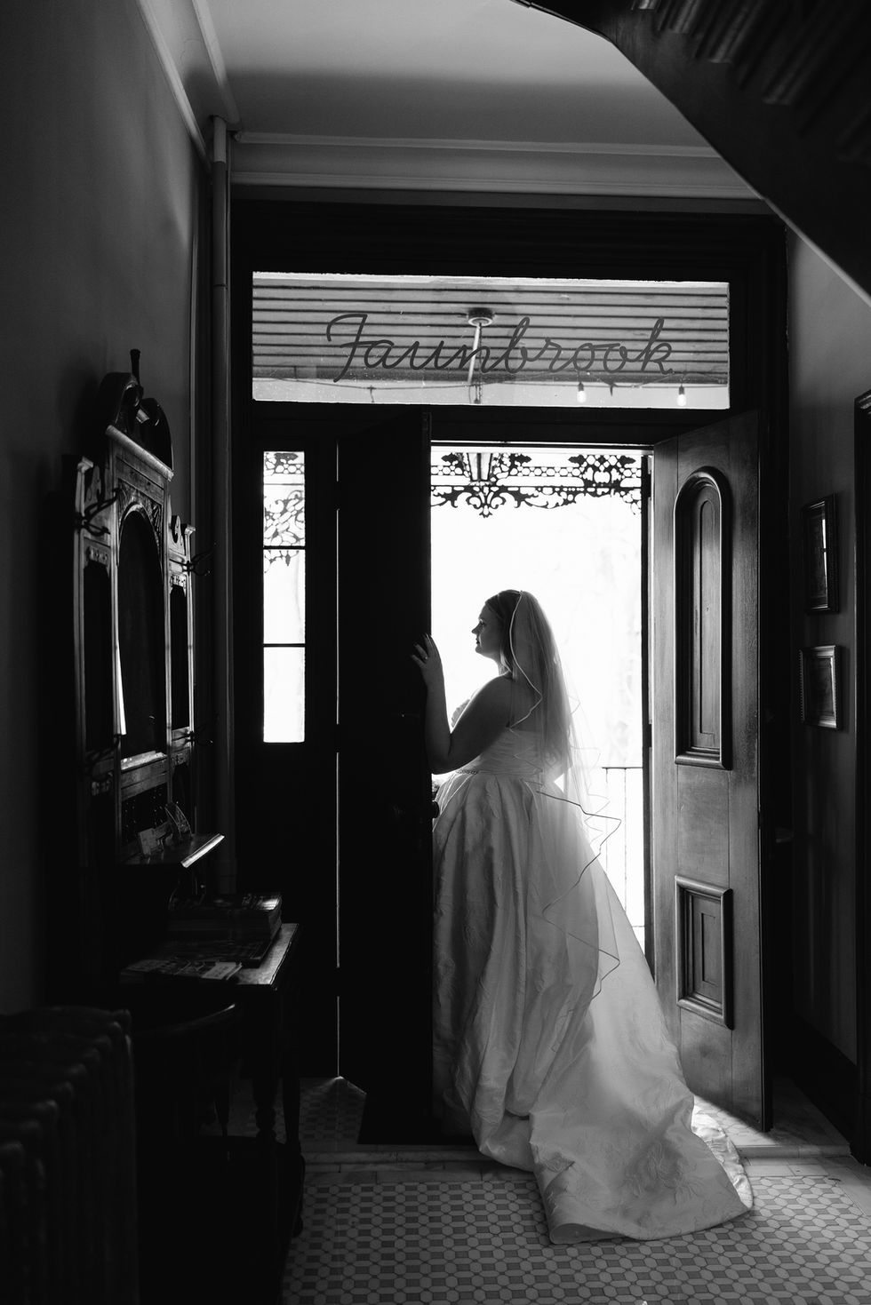 Bride on wedding day. 