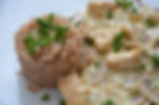 Putengeschnetzeltes mit Champignonsauce