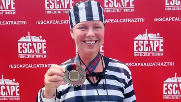 BBC News: Salisbury woman's Alcatraz race 'symbolic' of mental illness