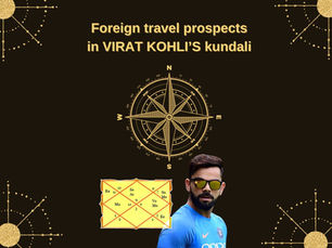 Foreign Travel prospects in Virat Kohli’s Kundli
