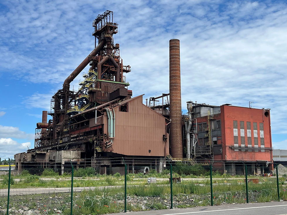 Charleroi, Arcelor Mittal oude staalindustrie