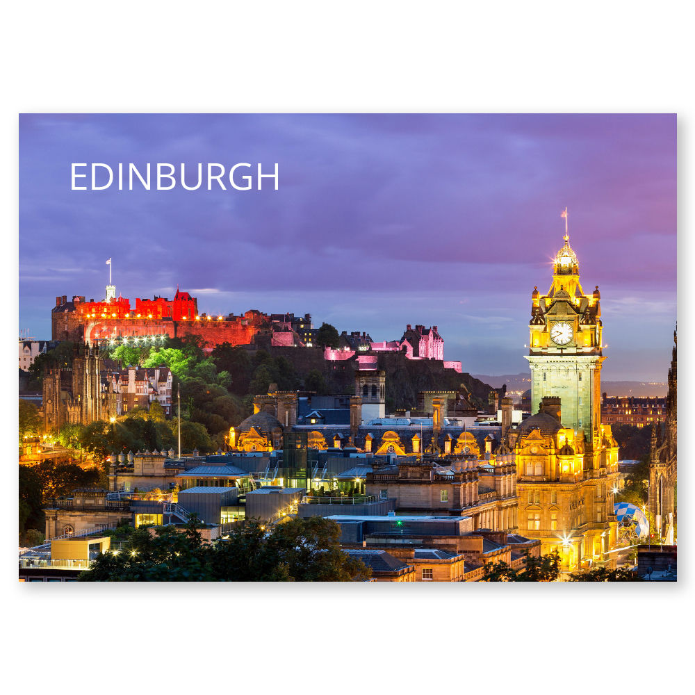 Edinburgh, Night skyline