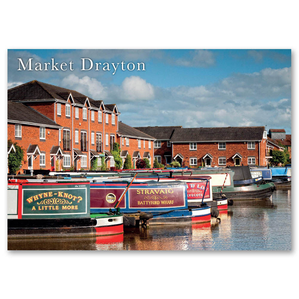 Market Drayton, Moored Boats Union Canal