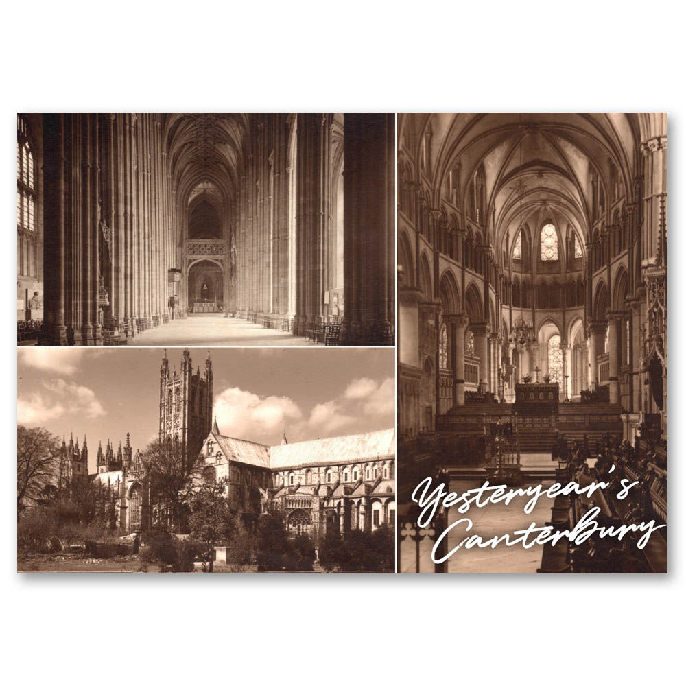 Canterbury Cathedral Yesteryear, 3 view composite