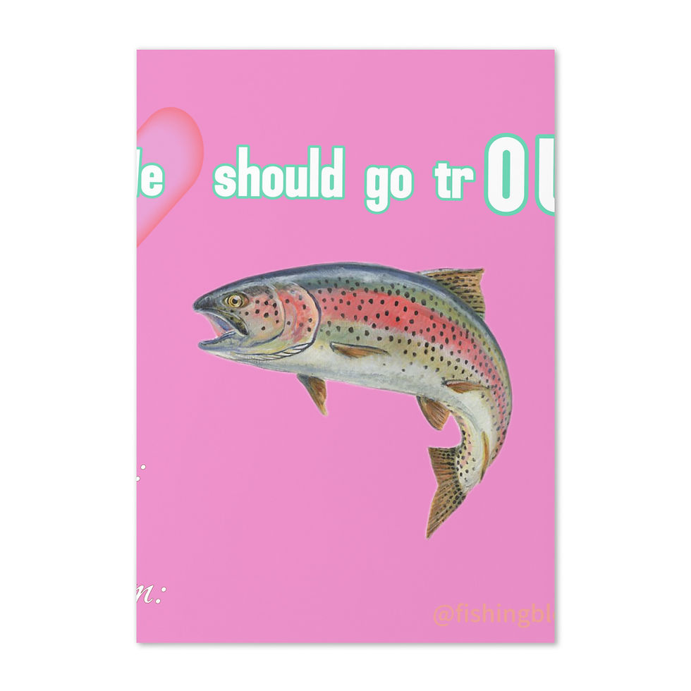 Thumbnail: We should go trOUT - Holiday Card 