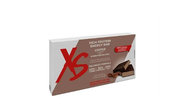 XS™ High Protein Energy Bar – Goût Café (14 barres x 50 g chacune / 700 g)