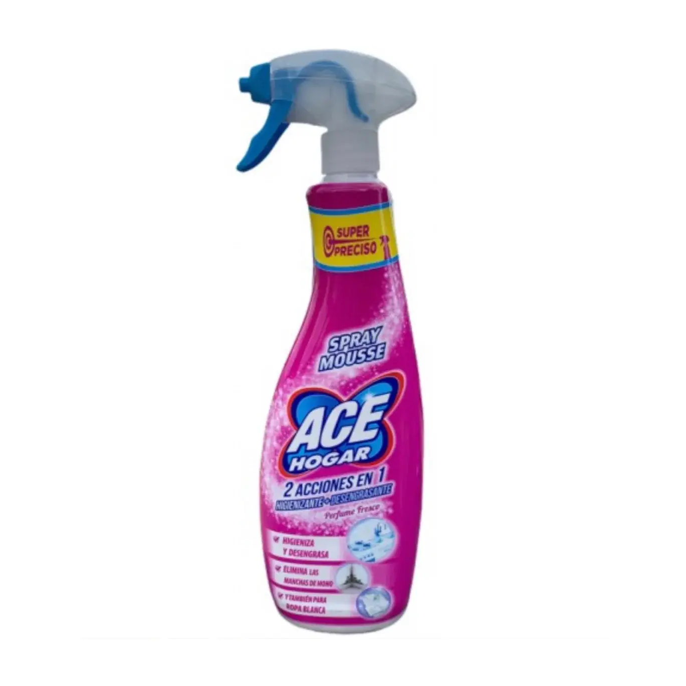 Ace Bleach 2 In1 Hygiene & Degrease Spray Mousse