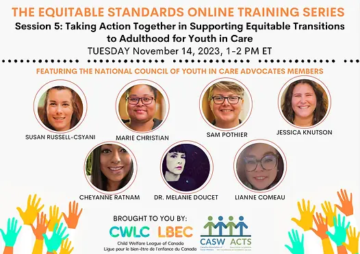 REGISTER NOW! The Equitable Standards Online Training Series Fall 2023