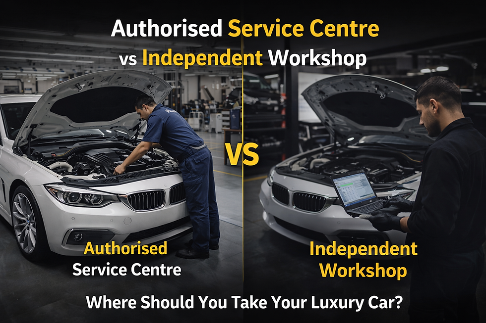 Authorised Service Centre vs Independent Workshop: What Luxury Car Owners Should Really Know?