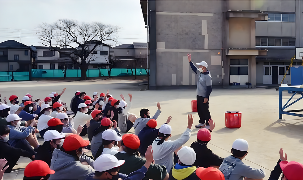 松戸市立柿の木台小学校フラッグフットボール訪問授業 渡辺