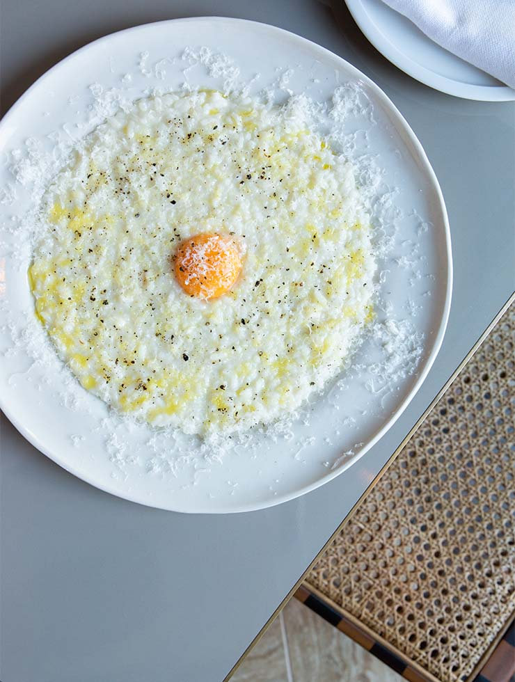 Joel Bickford's Cacio e Pepe risotto Eatable