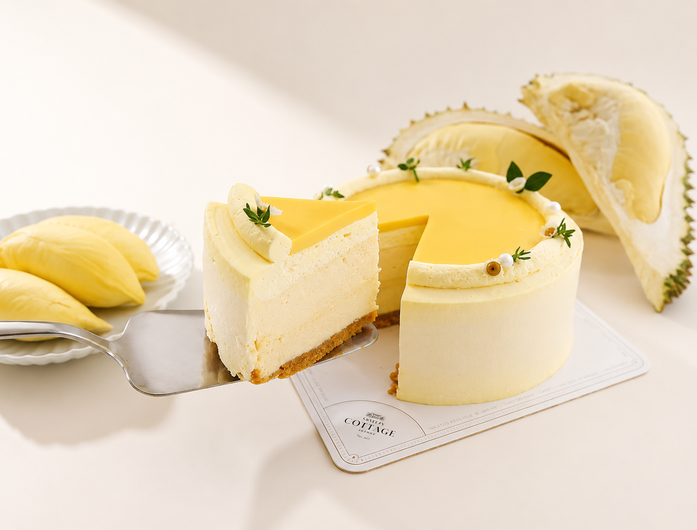 Durian cheese mousse