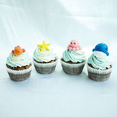 Ocean cupcake