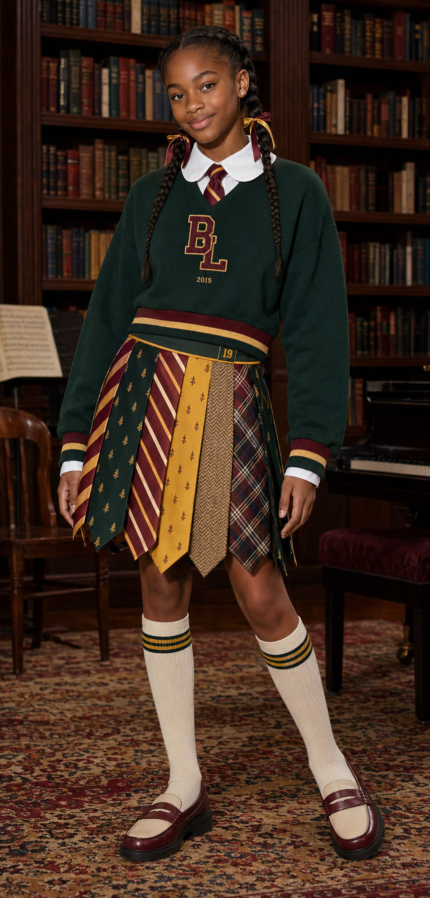 Brooke University Signature Tie Skirt