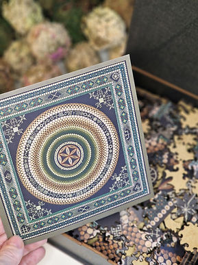 mandala medine delione puzzle baltu saule